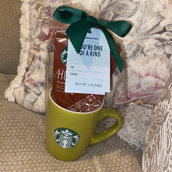 Starbucks Dining Nwt Starbucks Green Ceramic Mug Hot Cocoa Gift Set